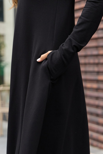 Авторское длинное теплое платье Данху