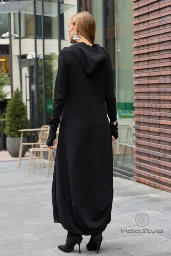 Авторское длинное теплое платье Данху