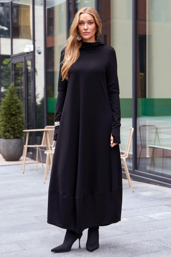 Авторское длинное теплое платье Данху