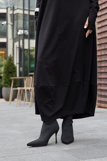 Авторское длинное теплое платье Данху