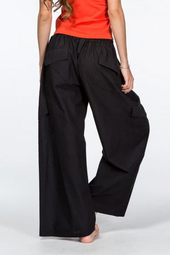 Черные широкие штаны Кобальт