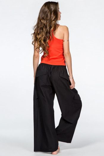 Черные широкие штаны Кобальт
