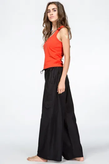 Черные широкие штаны Кобальт