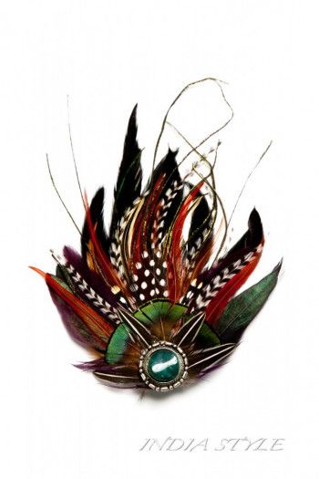 Заколка перьевая Морской мир