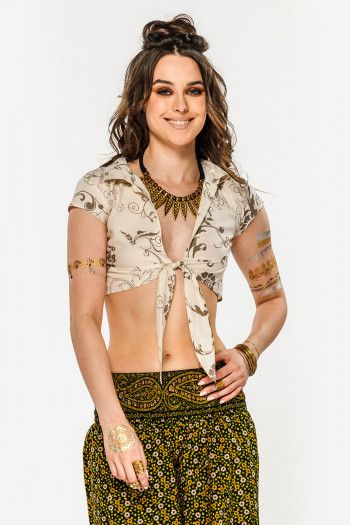 Топ с воротником Вагран