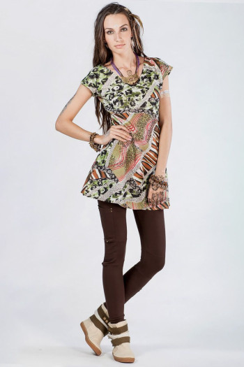 Туника платье Зеленая магия