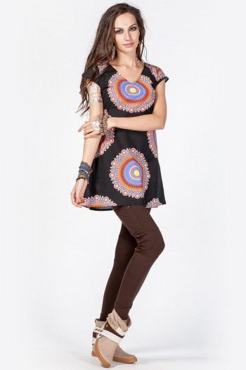 Женское платье-туника Мандалы