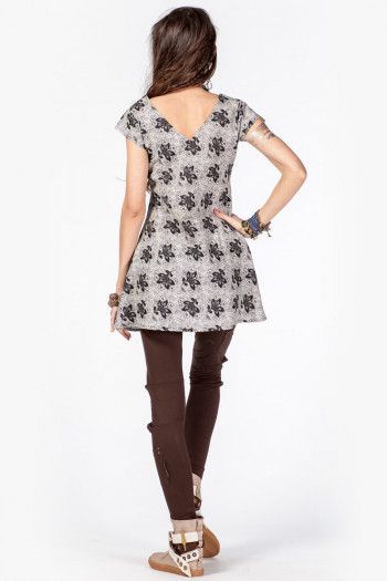 Платье мини с рисунком Азинус