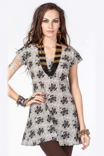 Платье мини с рисунком Азинус