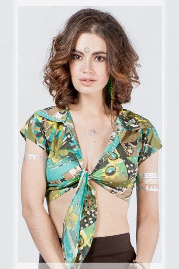 Топ на завязках Буйство красок