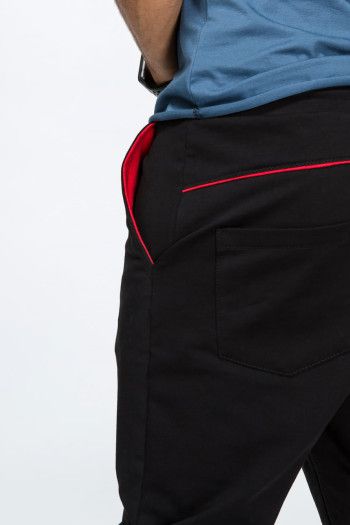 Черные мужские галифе Адинатх 