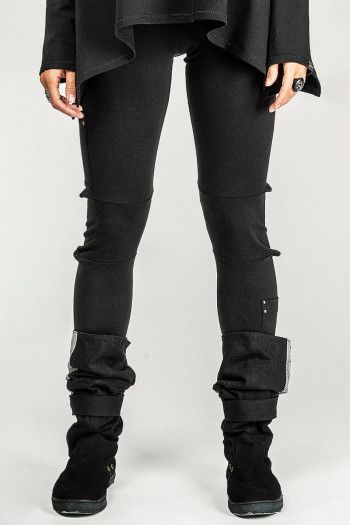 Леггинсы черные Атилла