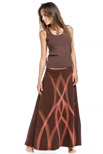 Однотонная майка Шоколад