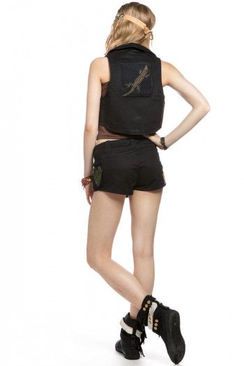 Черные шорты Стрекоза