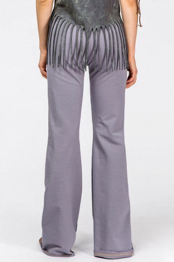 Утепленные брюки серого цвета