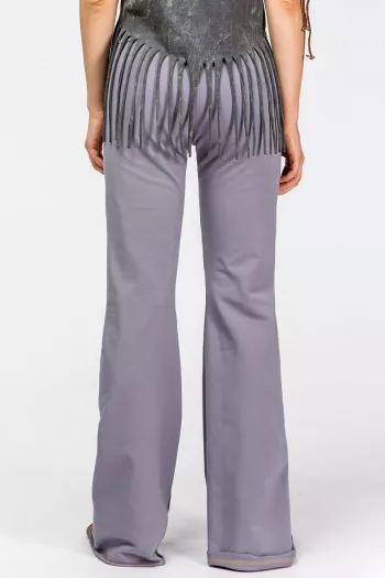 Утепленные брюки серого цвета