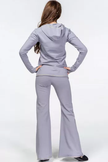 Утепленные брюки серого цвета