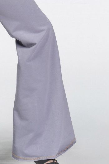 Утепленные брюки серого цвета