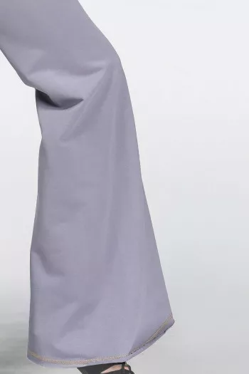 Утепленные брюки серого цвета