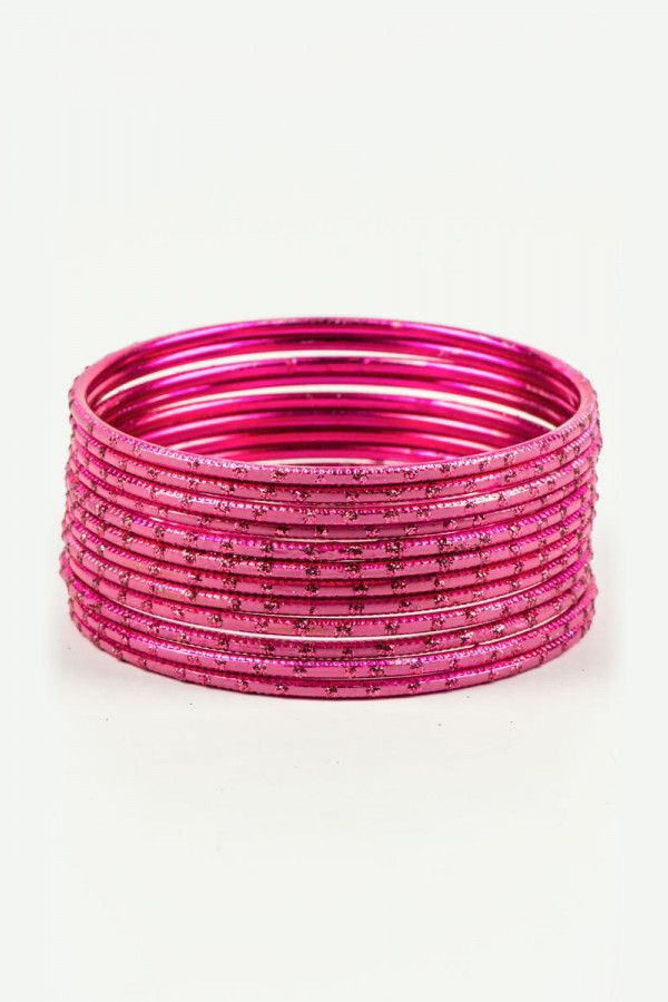 Розовый браслет со стразами Лукум