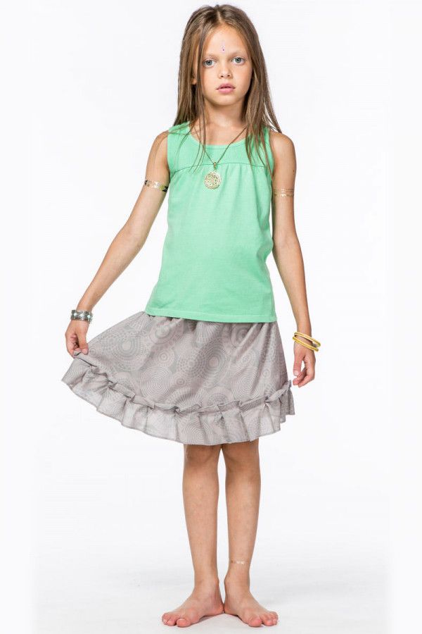 Девичья юбка с рюшем Алиса