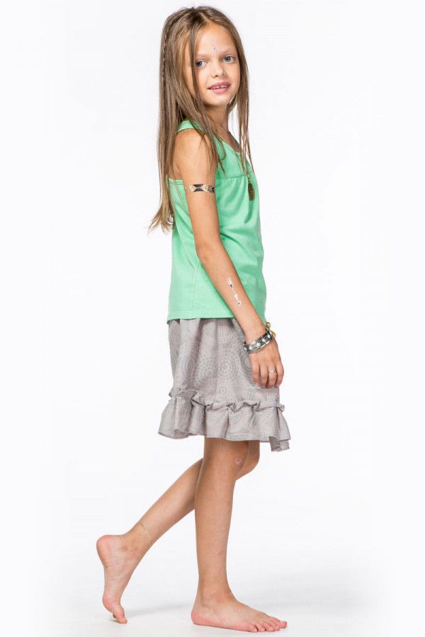 Девичья юбка с рюшем Алиса