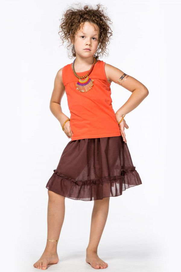 Детская юбка с воланом Нала