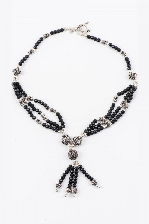 Многоуровневые бусы Брахманский шнур