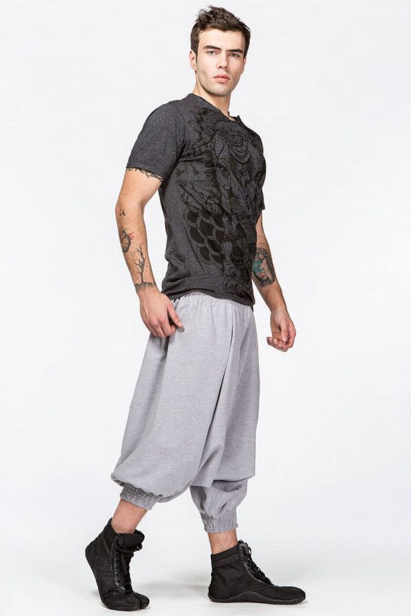 Футболка мужская цвета графит с принтом «Ganesh»