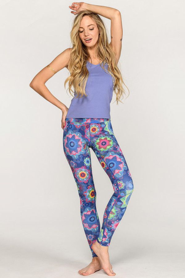 Яркие лосины йоги и спорта «Испанский рассказ»