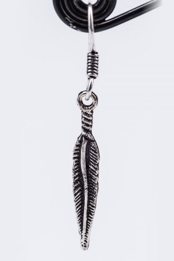 Серьги листья Стрелолист