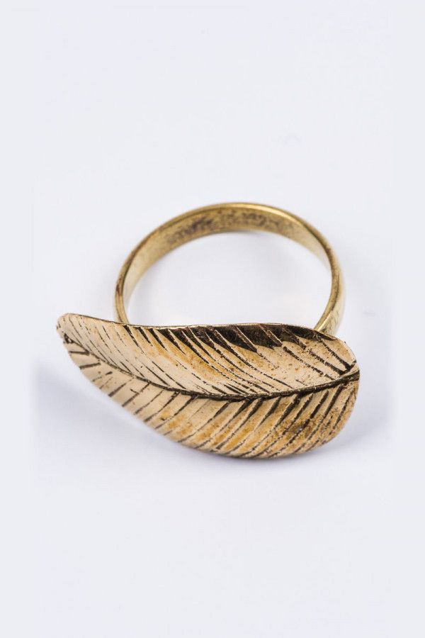 Кольцо Падающий лист