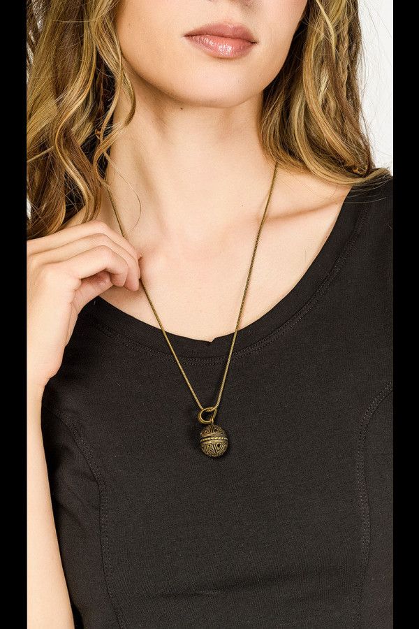 Кулон на шею Сфера огня