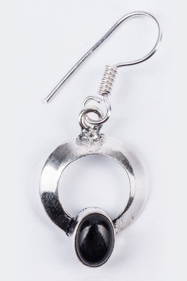 Серьги с камнем Бенарес