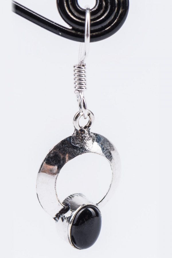 Серьги с камнем Бенарес