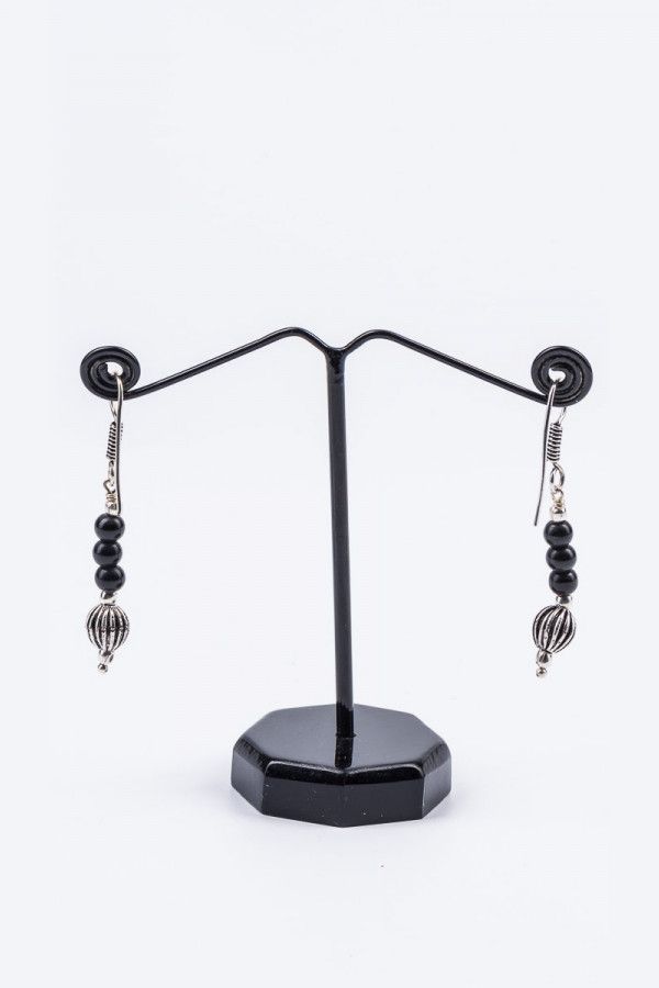 Висячие серьги с бусинами Джаней