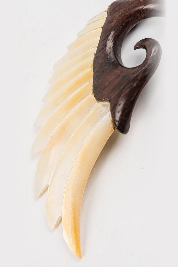 Серьги деревянные Крылья