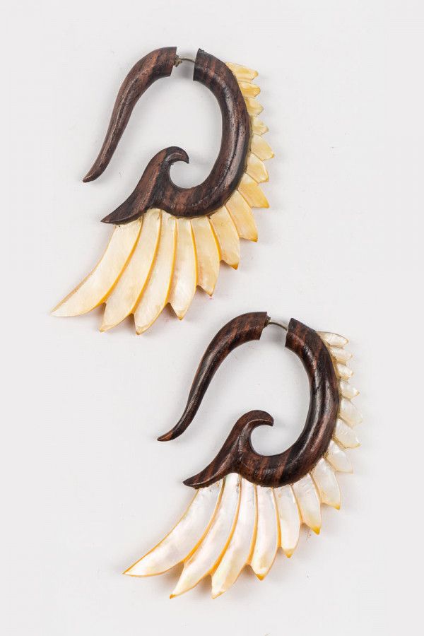 Серьги крылья Странник