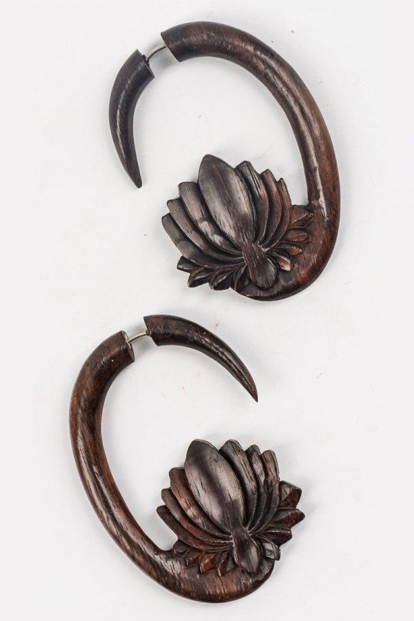 Серьги из дерева Духи прерий