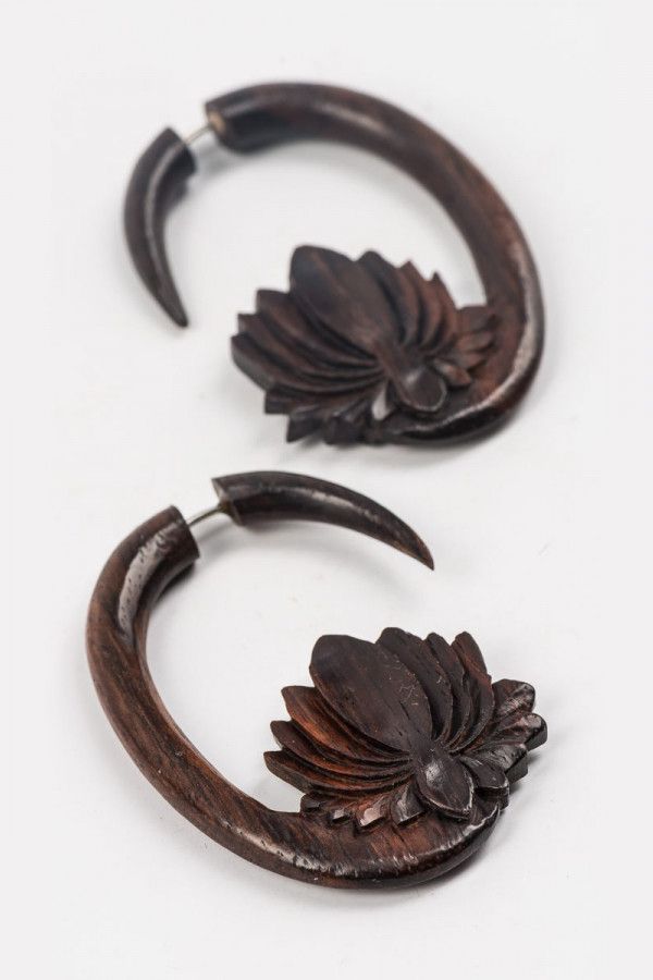 Серьги из дерева Духи прерий