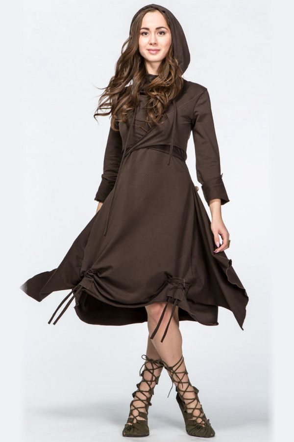 Платье с капюшоном Тамплиер