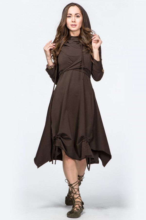 Платье с капюшоном Тамплиер