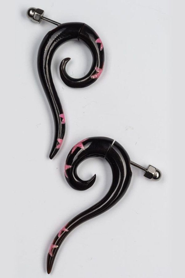 Этнические серьги Пара лотосов