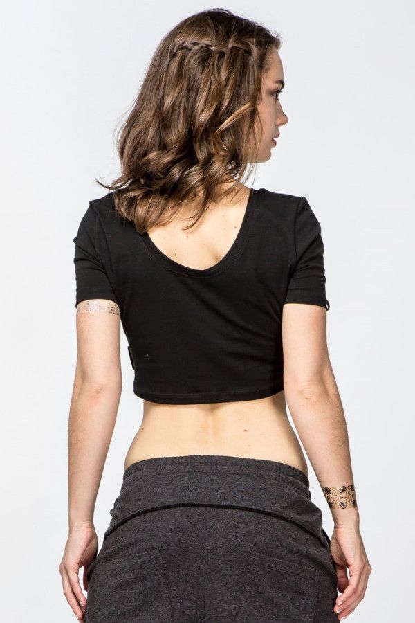 Черный короткий топ Бангалор