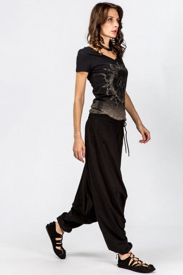 Шаровары с завязками Турмалин