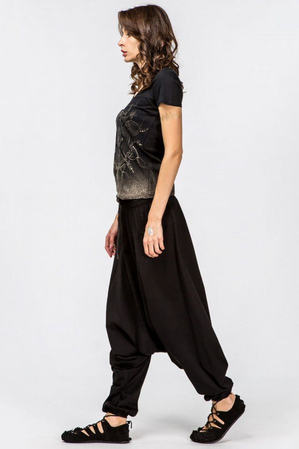 Шаровары с завязками Турмалин