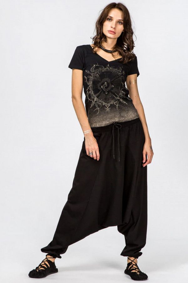 Шаровары с завязками Турмалин