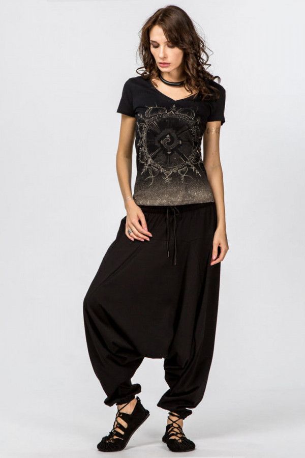 Шаровары с завязками Турмалин