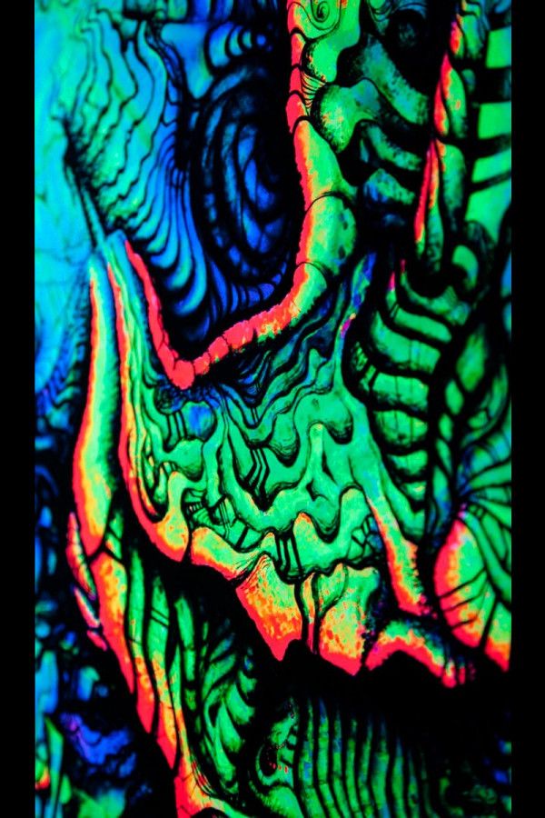 Флуоресцентный настенный баннер «Life»