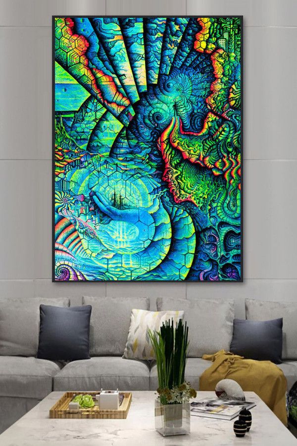 Флуоресцентный настенный баннер «Life»